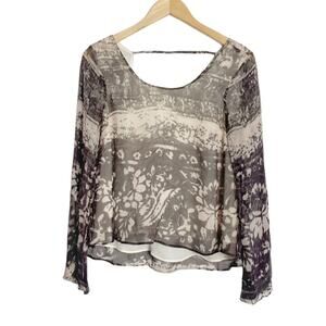 Chaser Crepe flowy Top w/ Scoop Back SZXS